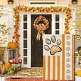 thumbnail image 4 of Fall Garden Flag Dog Paw Stripe Double Sided Vertical Burlap Flag 12.5x18 Inch Autumn Farmhouse Yard Outside Decor, 4 of 5