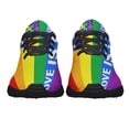 thumbnail image 5 of Love Is Love LGBT Shoes Sneakers Black Size 10.5, 5 of 7