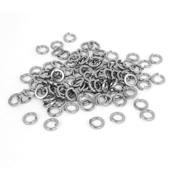 Unique Bargains 100Pcs 316 Stainless Steel Split Lock Spring Washers 1/4" Screw Spacer Pad