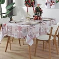 thumbnail image 1 of Manteles Mantel navideño reutilizable de 5X6 pies, cubierta de mesa rectangular, mantel impermeable de poliéster, regalo para fiesta, cocina, mesa de cena, Topper Irfora Manteles, 1 of 6