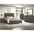 thumbnail image 4 of JERFIT 5-Drawer Storage Chest, Rustic Gray Wood Dresser for Bedroom, Contemporary Bedroom Furniture with Metal Pulls, 4 of 4
