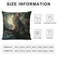 thumbnail image 5 of JRXY Halloween Cushion Covers Kitty Decorative Pillow Covers Hallowmas Cat Throw Pillow Set Puss Pillow Cases 18x18in, 5 of 5
