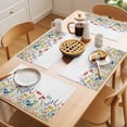 thumbnail image 5 of Spring Summer Placemats Set of 8, Pink Blue Wildflower Sage Green Leaves Non-Slip Place Mats Washable Table Mats for Kitchen Dining Table Decorations Indoor/Outdoor, 5 of 9