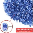 thumbnail image 2 of Fire Glass Hampshire 1/2 Inch 10 Pounds Tempered Fireplace Glass Rocks for Propane Fire Pit or Natural, Pacific Blue, 2 of 9