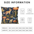 thumbnail image 6 of Rustic Forest Throw Pillow Case Dark Woodland Wild Animals Pillow Covers  Decorative Animal Plants Farmhouse Cushion Case for Home Sofa Couch Office Decoration, 2 PCS, 6 of 6