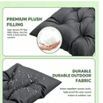 thumbnail image 5 of Muecwrye Outdoor Cushions Clearance, Outdoor Bench Cushion, Patio Cushions, Indoor Outdoor Furniture Cushions, Cushion Seat Chair Replacement Pads, Swing Cushion for Lounger Garden Furniture Patio, 5 of 9