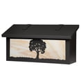 thumbnail image 1 of Americas Finest Lighting AF-3122-TB-HN Oak Tree Horizontal Mailbox, Honey - Textured Black, 1 of 1
