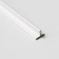 thumbnail image 2 of Sliding Door Bottom Track - Replacement Sliding Screen Door Track System - Easy Assembly Sliding Door Hardware & Replacement Tracks - Modern Flat White Vinyl Bottom Tracks - 96 in, 1 Pieces, 2 of 4