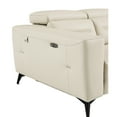 thumbnail image 5 of Beige Electric Recliner Leather Seat - Top Grain Leather, Solid Wood Frame, 3-layer Foam, Legs, Charging Included With Power Function Kiln-dried Hardwood, Stainless Steel Interface, 5 of 5