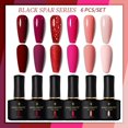 thumbnail image 1 of BORN PRETTY 10ml Nude Pink Gel 6PCS Nail Polish Set Milky Jelly Pink Transparent Serise Soak Off UV LED Nail Gel Varnish Kit Gong Bohan LED, 1 of 2