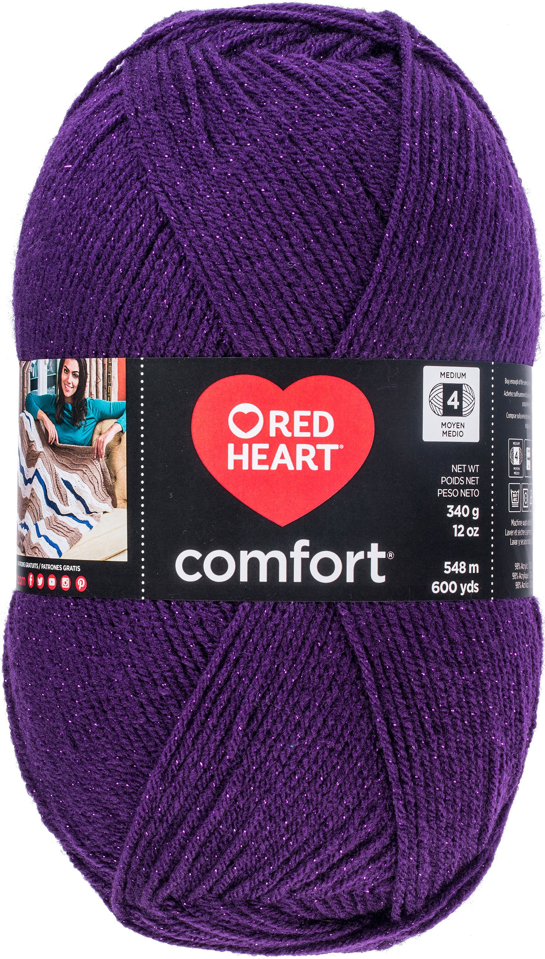 Red Heart Comfort YarnPurple Shimmer