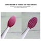 thumbnail image 5 of Qarigey Cepillo de labios exfoliante Cepillo de limpieza de nariz Labio de silicona de doble cara Cuerpo del baño Violeta, 5 of 6
