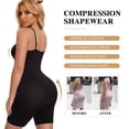 thumbnail image 6 of MISS COCOLI Women Shapewear Full Body Tummy Control Bodysuit Mid Thigh Body Shaper Butt Lifting, 6 of 8