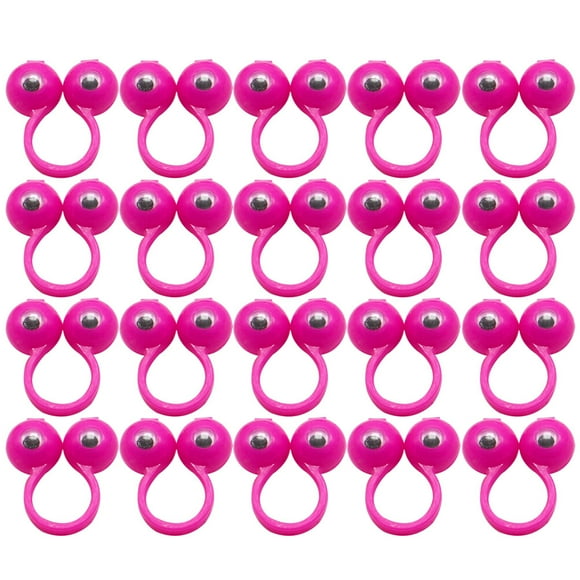 EeaseMX 50 títeres de dedo con forma de ojo, anillos con ojos saltones, juguetes para fiestas, talla L (color aleatorio)