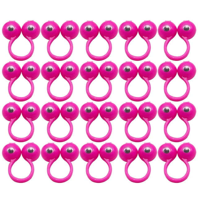 EeaseMX 50 títeres de dedo con forma de ojo, anillos con ojos saltones, juguetes para fiestas, talla L (color aleatorio)