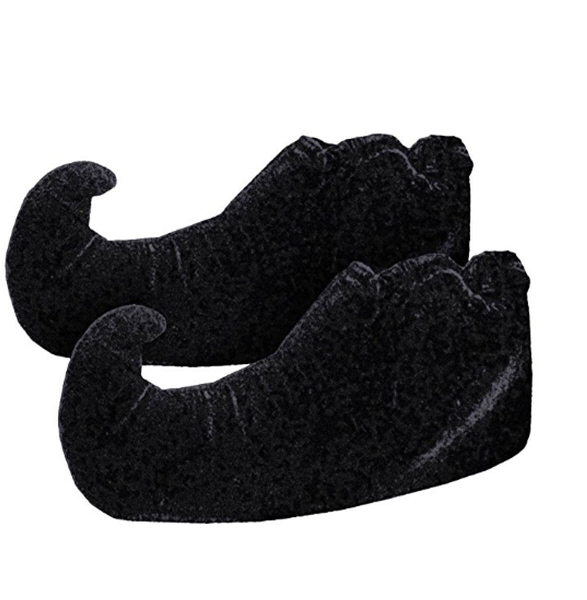 Black Elf Shoe Cover Child Christmas Santa Accessory Unisex Costume