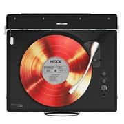 Mixx Revival 65 Bluetooth Belt Drive Plastic Turntable w/ Silicone Mat, Stylus and 45 RPM Adapter , Black , USRP-65-BK-051