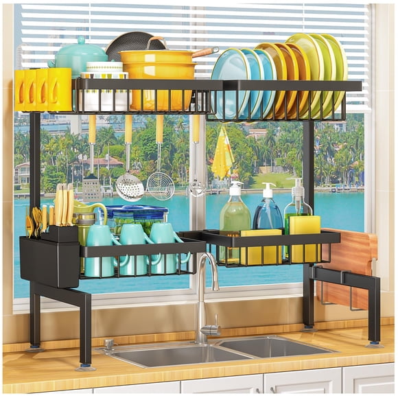 Escurridor de platos ARSTPEOE de 2 niveles ajustable 90-90 cm