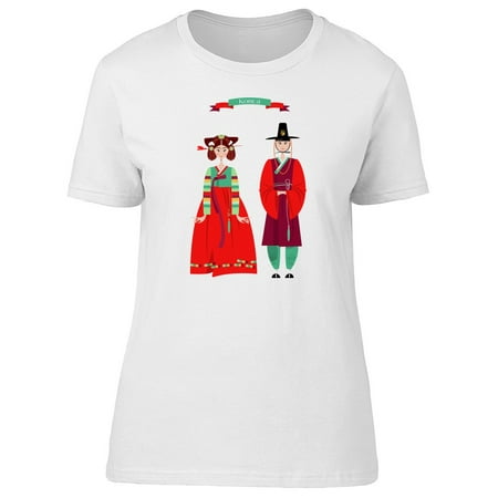 Traditional Korean Couple Tee Women's -Image by