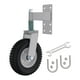 thumbnail image 3 of Juego de ruedas para puerta de 8 ", rotación de 360 grados, resorte resistente cargado con llave para soporte de puerta rodante, piezas de repuesto, 3 of 8