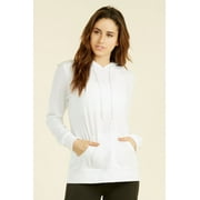 Sofra Women's Lightweight Cotton Long Sleeve Pullover Thin Hoodie Jacket