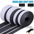 thumbnail image 2 of 1/3/5M Strong Self-adhesive Hook and Loop Fastener Strip Magic Nylon Sticker Scratch Tapes with Glue Strap for DIY Craft 20-50MM White 5Meter 25mm Wide, 2 of 6