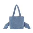 thumbnail image 2 of Lilo & Stitch Stitch Face Blue with 3D Ears 16" Plush shoulder bag large Tote Handbag, 2 of 7