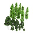 thumbnail image 1 of 22 Piezas de Calibre N HO Modelo de Árbol de Ferrocarriles en Miniatura Perfke Accesorios de Arena, 1 of 3