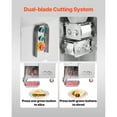 thumbnail image 2 of KFFKFF Electric Meat Cutter Machine, 1100W Food Slicer, 1102 lb/h Commercial Meat Cutting Equipment, Stainless Steel, 5 mm Blade Thickness, Removable Blades, Ideal for Kitchens, Restaurants, 2 of 9