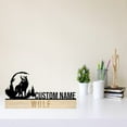 thumbnail image 3 of Handmadetneonsign Wolf Metal Nameplate, Wolf Animal Nameplate, Wolf Animal Desk Name Plate Decor, 3 of 4