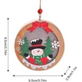 thumbnail image 4 of LED Ornaments For Christmas Tree - Cute Christmas Santa Claus Wooden Ornaments,Home Decor For Front Door Garden Backyard Fireplace Wall, 4 of 17