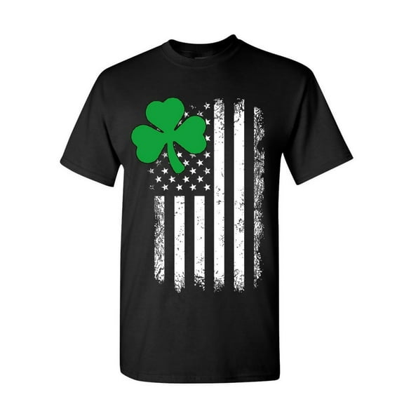 Tee Hunt Shamrock Flag Stars and Stripes T-Shirt Irish ST. Patrick's Day Mens Shirt