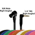 thumbnail image 2 of Coluber Cable Right Angle XLR Male to Right Angle 1/4" TRS 3-pin connector, 2 of 8