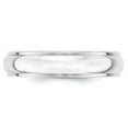 thumbnail image 6 of 14K White Gold 5mm Half Round with Edge Band Ring Size 11, 6 of 7