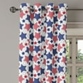 thumbnail image 2 of Ambesonne USA Grommet Curtain, Star with Flags, 50" x 96", Indigo Red White, 2 of 6