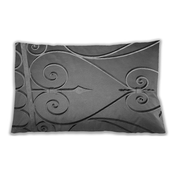 Ahgly Company Outdoor Rectangular Contemporary Lumbar Throw Pillow, 13 inch by 19 inch