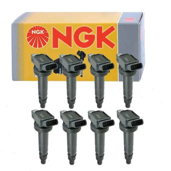 8 pc NGK Ignition Coils compatible with Lexus GS F 5.0L V8 2016-2018