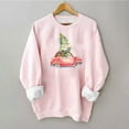 thumbnail image 3 of IROINNID Christmas Sweatshirts for Women Crewneck Pink Pullover Long Sleeve Casual Pullover Loose Sweatshirt,Pink, 3 of 4