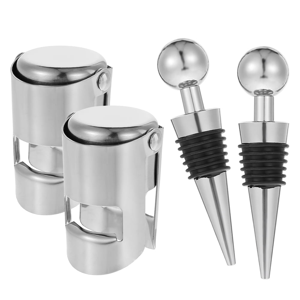 Springcorner 4 PCS Bottle Stopper,Champagne Stoppers Wine Bottle