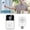 White, variant on NFTIGB WiFi Video Doorbell Camera Smart Home HD Video Calling Wireless Wifi Doorbell Camera with Ding Dong Receiver Two-Way Audio Night Vision Support 128GB Black 10 inches / 25.4 cm