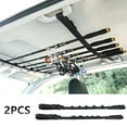 thumbnail image 3 of 2 Pack 5 Slot Vehicle Fishing Rod Rack Pole Holder Belt Strap Carrier for Car, 3 of 7