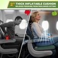 thumbnail image 3 of NOCOEX Inflatable Seat Cushion, 2'' Thick Portable Self-Inflating Memory Foam Seat Cushion for Travel, Office, Airplane, Camping, Stadium, Backpacking, 3 of 9