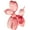 Pink Tinted Ballon Solid Dog Animals 5" x 10" x 10", variant on 6" x 13" Pink Resin Tinted Horse Sculpture, by DecMode