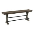 thumbnail image 1 of Pemberly Row Transitional Wood Backless Counter Bench in Charcoal, 1 of 2