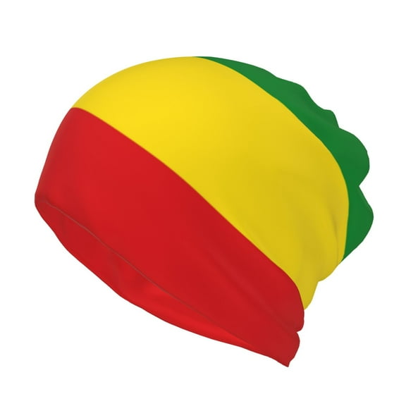 Women Rastafari Flag Slouchy Beanie Hat Stretch Turban Hats Headwear Caps Baggy Skull Sleep Scarf