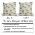 thumbnail image 2 of Sage Green Tree Pillow Covers 20X20 Inch Set of 2 Coastal Tropical Plants Coconut Trees Decorative Pillow Cases Summer Beach Vintage Cushion Case Hawaiian Home Decor for Sofa Couch Outdoor, 2 of 6