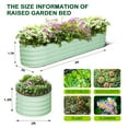 thumbnail image 5 of Galvanized Raised Garden Beds Outdoor,Oval Raised Metal Planter Box with Open Base for Planting Vegetables Flowers Herb,Easy-Assembly, 5 of 9