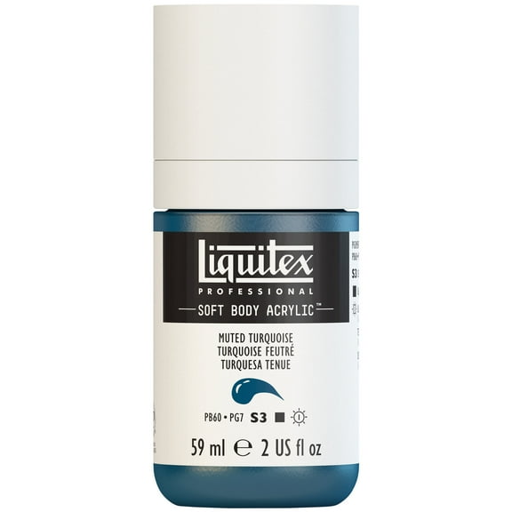 Liquitex Professional Soft Body Acrylic Color, 2 oz., Muted Turquoise