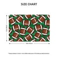 thumbnail image 2 of Placemats Set of 4 / 6, cute American football green grass Placemats for Dining Table Indoor/Outdoors Heat Resistant Washable Placemats 18" x 12", 2 of 8