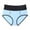 Blue, variant on Aofany Women Plus Size High Waist Panties Fashion Breathable Soft Stretch Everyday Briefs Patchwork Sports Underwear